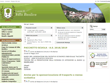 Tablet Screenshot of comunevillabasilica.it